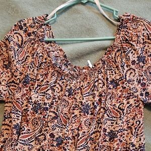 Blu Pepper Multicolor Paisley Blouse